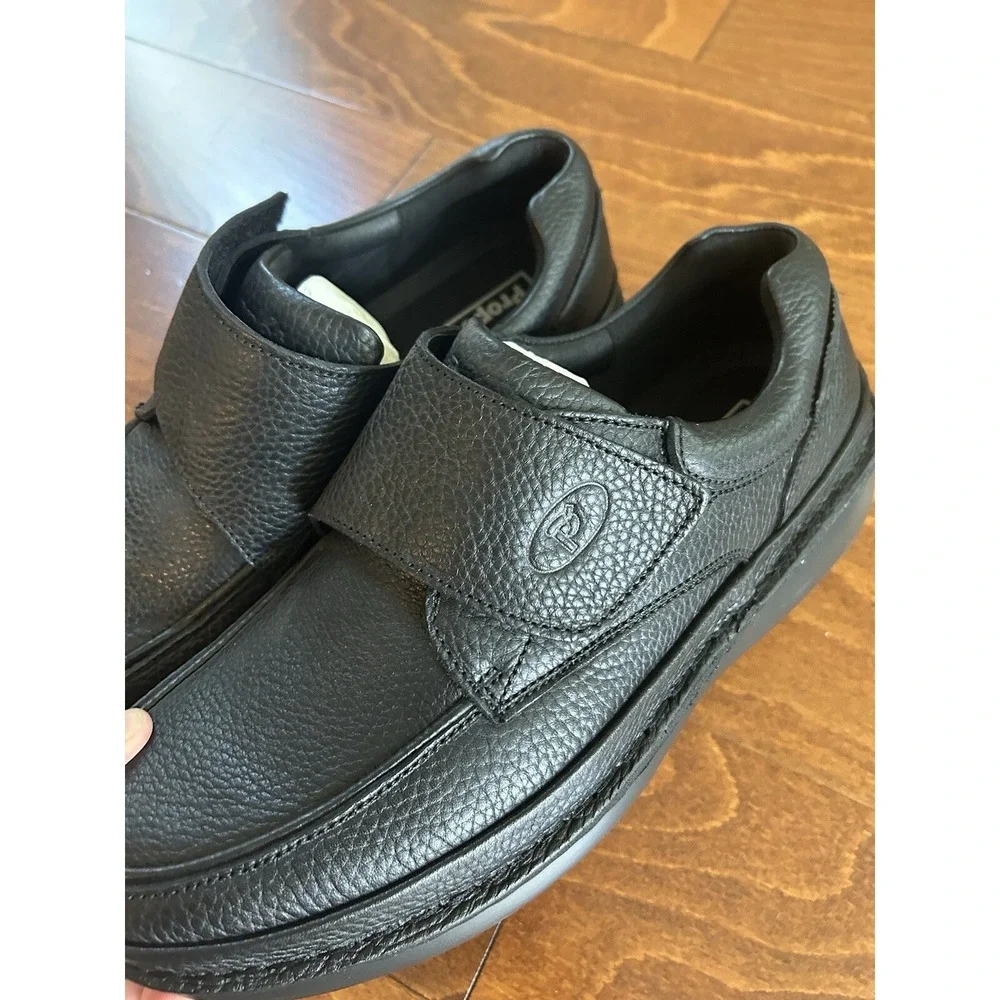 Propet‎ Scandia Black Grain Men's Leather US Size 12 M NEW Orthopedic